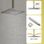 10-inch/12inch Rainfall Shower System With Hand Shower & Pressure-Balanced Valve