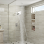 3-Function Shower System with Dual Showerheads and Balancing Valve