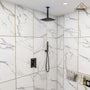 10" Ceiling Mount Dual Shower Head System with Handheld & Rough in Valve