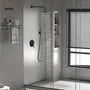 10" Matte Black Rain Shower System with Hand Shower