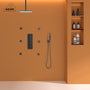 12" Ceiling-Mounted Rainfall Shower System with Handheld & Body Jets