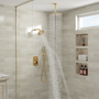 3-Function Shower System with Dual Showerheads and Balancing Valve