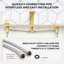 3-Hole Deck-Mounted Waterfall Basin Faucet Bathroom Sink Faucet