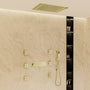 20*14 inch 5-Function Luxury Shower System with LED Lights and Slide Bar