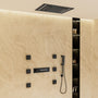 20*14 inch 5-Function Luxury Shower System with LED Lights and Slide Bar