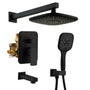 9-inch 3-Way Wall-Mounted Shower System with Tub Spout
