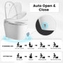 Antibacterial Ceramic Smart Bidet Toilet with Heated Seat & Built-In Deodorizer