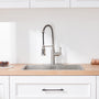 Kitchen Faucet with Pull Down Sprayer, Farmhouse RV Small Vanity Faucet with 360° Rotation Spout and Deck Plate