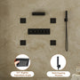 23.6" x 15.7" Ceiling-Mounted 5-Function Thermostatic Shower System with Neck/Back Massage Spout
