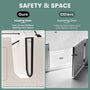 49" Glossy White Acrylic Walk-In Soaking Bathtub with High-Flow Faucet