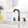 3-Hole 8 Inch Widespread 2-Handle Mid-Arc Bathroom Sink Faucet