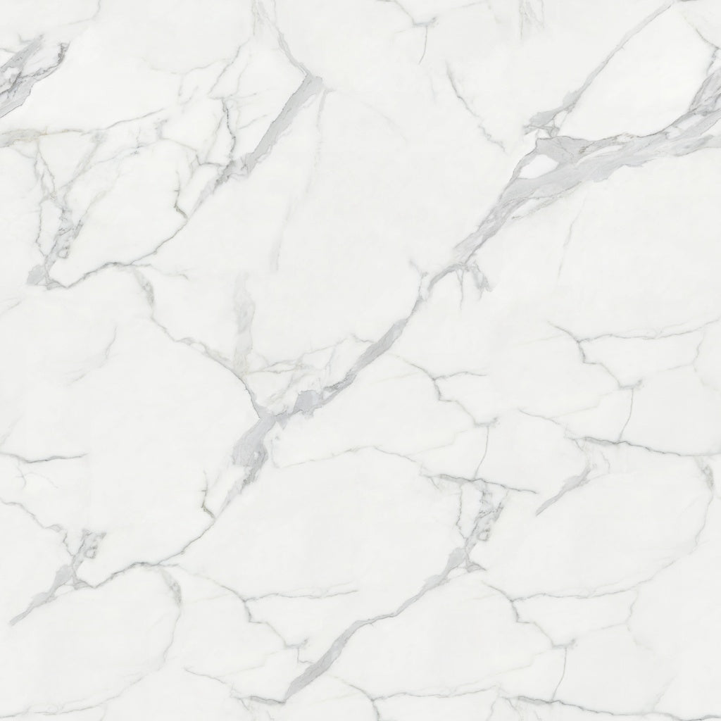3-Piece Carrara White SMC Marble Shower Wall Panels for Contemporary Showers