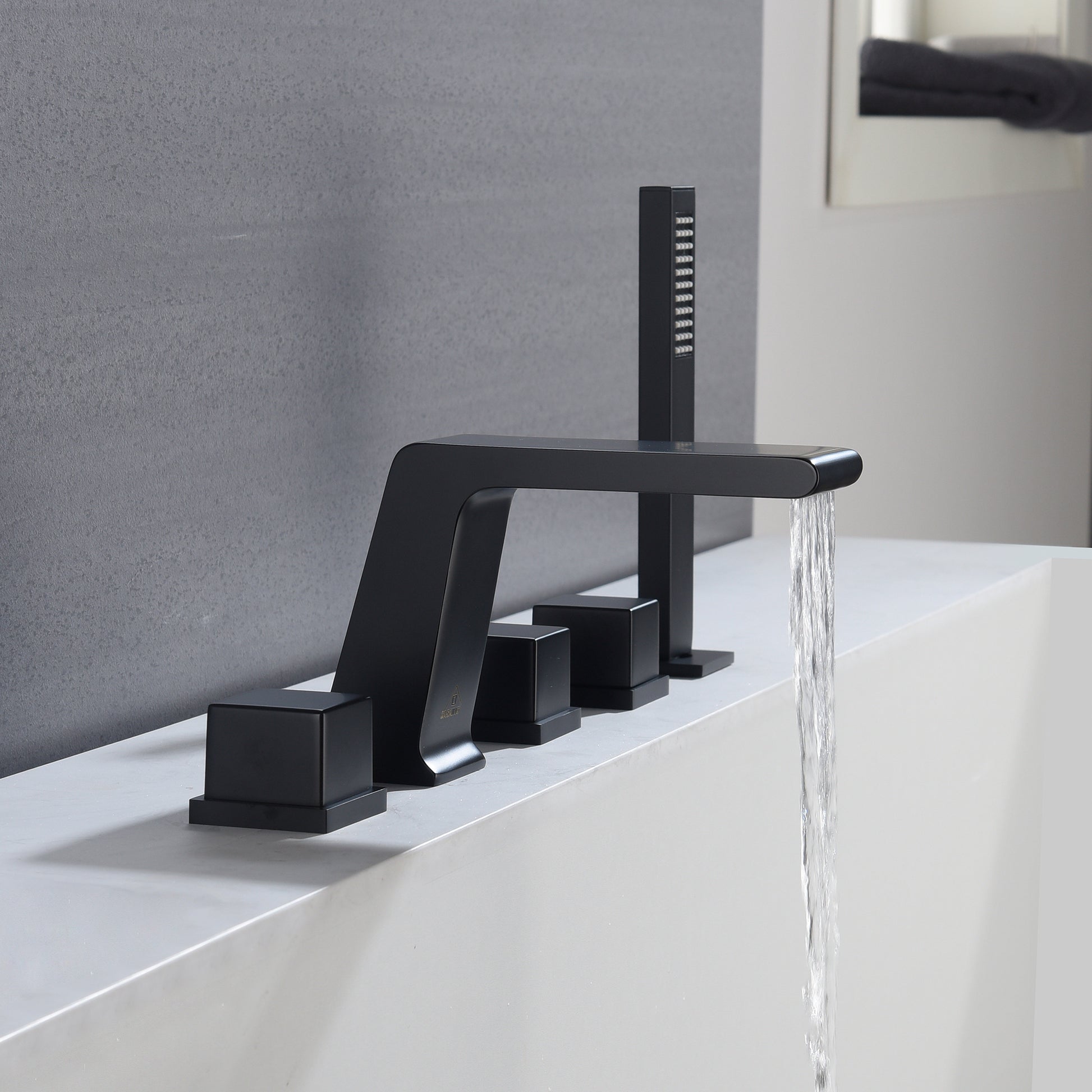 CASAINC Hot Sale 5 hole Bathtub Faucet With Handheld Shower Head