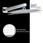 Casainc 2 Function 10" Wall Mounted Dual Shower Heads Shower System In Black