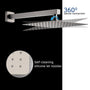 Casainc 2 Function 10" Wall Mounted Dual Shower Heads Shower System In Black