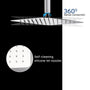 Casainc 2 Function 10" Ceiling Mount Dual Shower Heads Shower System In Black