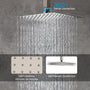Casainc 2 Function 10" Ceiling Mount Dual Shower Heads Shower System In Black