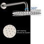 Casainc Round 3 Functions Wall Mount Dual Shower Heads Shower System In Black