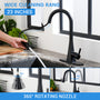 Touchless Dual-Sensor Pull-Down Kitchen Faucet with Modern Design