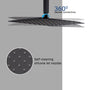 CASAINC 2 Function 10" Ceiling Mount Dual Shower Heads Shower System With Sliding Rod Shower Hand