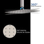 CASAINC 2 Function 10" Ceiling Mount Dual Shower Heads Shower System With Sliding Rod Shower Hand