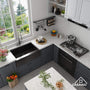 30"/33"/36" Premium 304 Stainless Steel Sink with PVD Finish with Quick Drainage & Silent Noise Reduction, Easy to Clean & Stylish