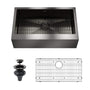 30"/33"/36" Premium 304 Stainless Steel Sink with PVD Finish with Quick Drainage & Silent Noise Reduction, Easy to Clean & Stylish
