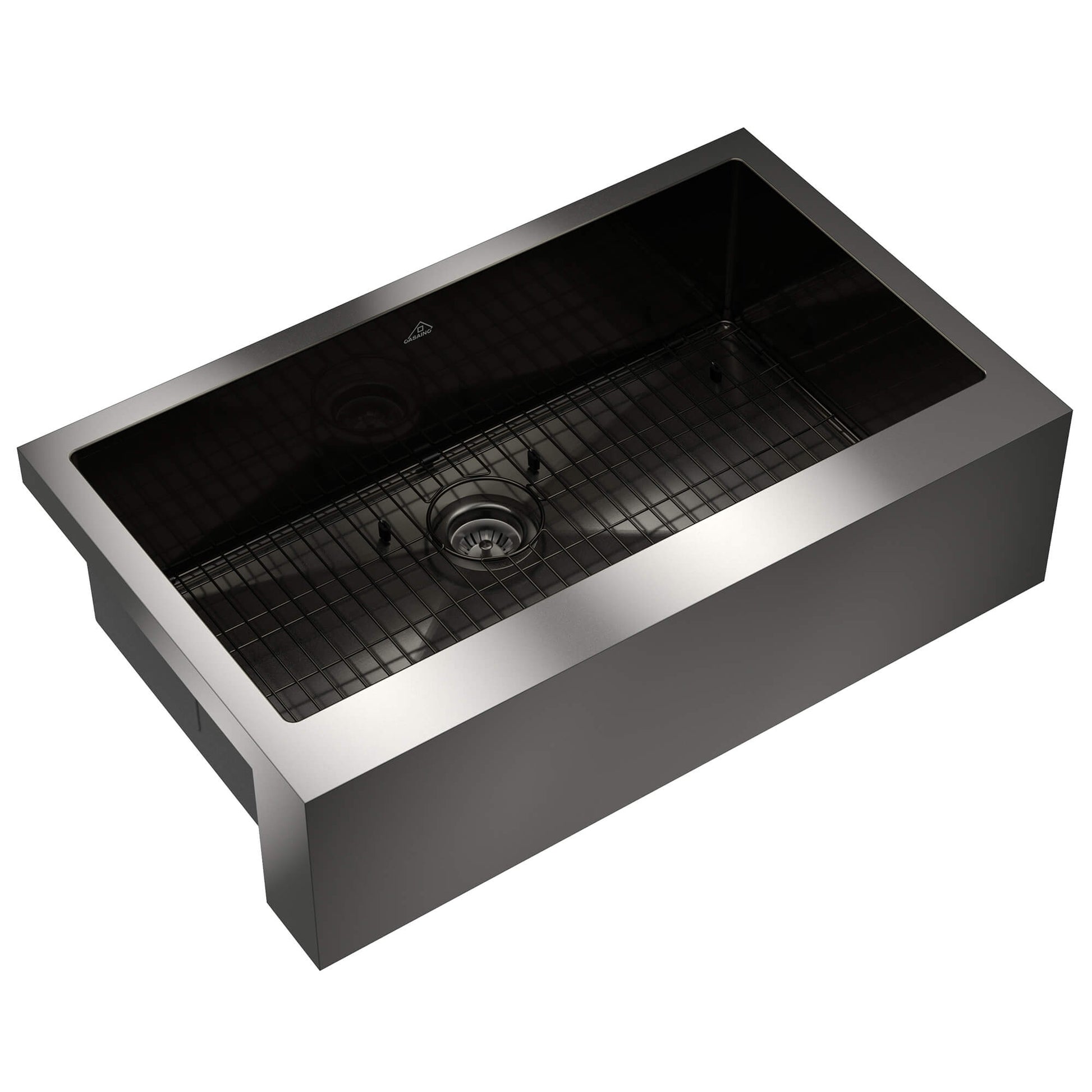 30"/33"/36" Premium 304 Stainless Steel Sink with PVD Finish with Quick Drainage & Silent Noise Reduction, Easy to Clean & Stylish