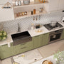 30"/33"/36" Premium 304 Stainless Steel Sink with PVD Finish with Quick Drainage & Silent Noise Reduction, Easy to Clean & Stylish
