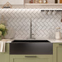 30"/33"/36" Premium 304 Stainless Steel Sink with PVD Finish with Quick Drainage & Silent Noise Reduction, Easy to Clean & Stylish
