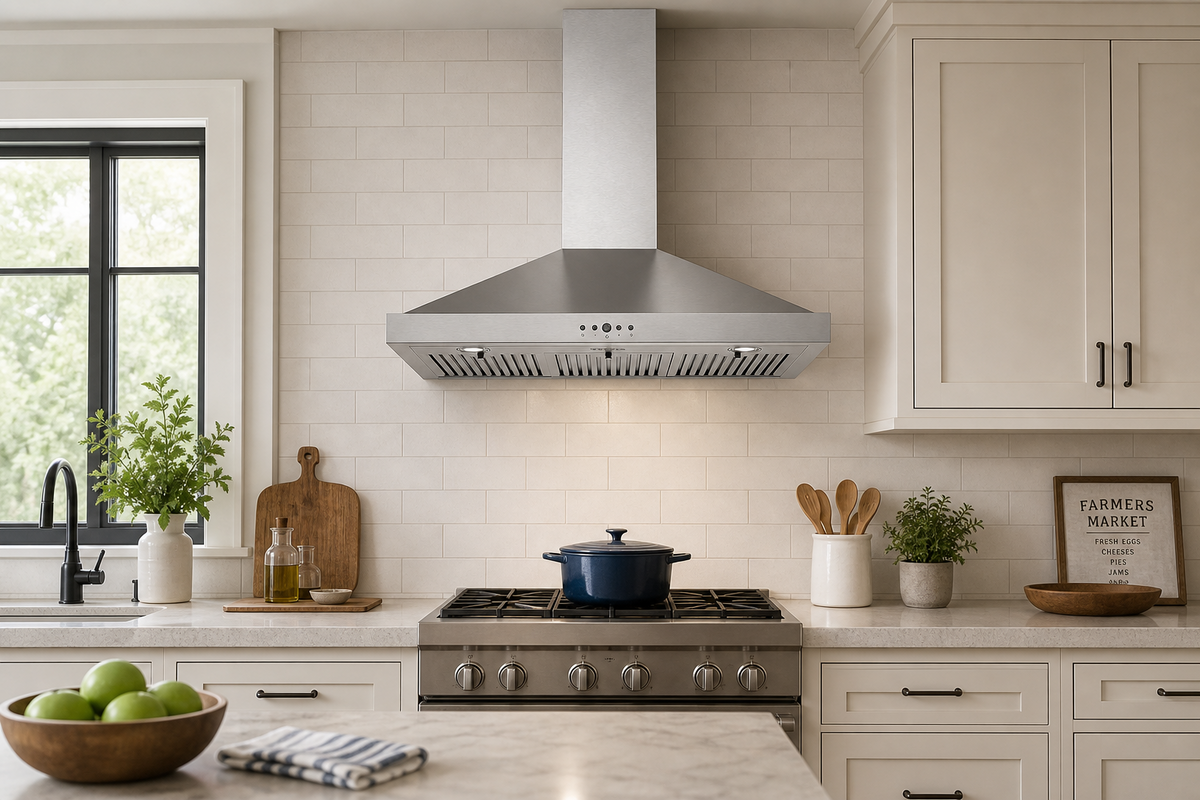 30/36-Inch Wall Mounted Chimney Range Hood with 350CFM