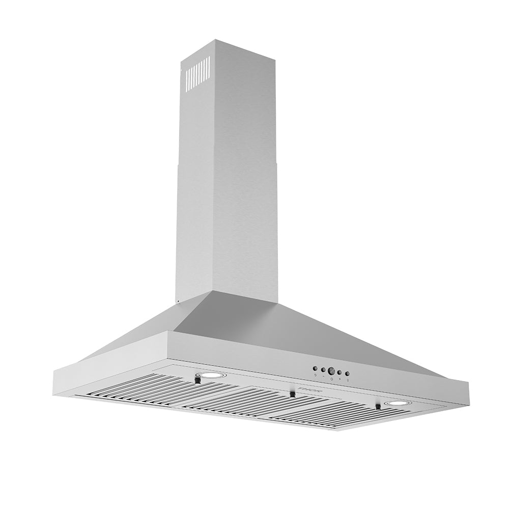 30/36-Inch Wall Mounted Chimney Range Hood with 350CFM