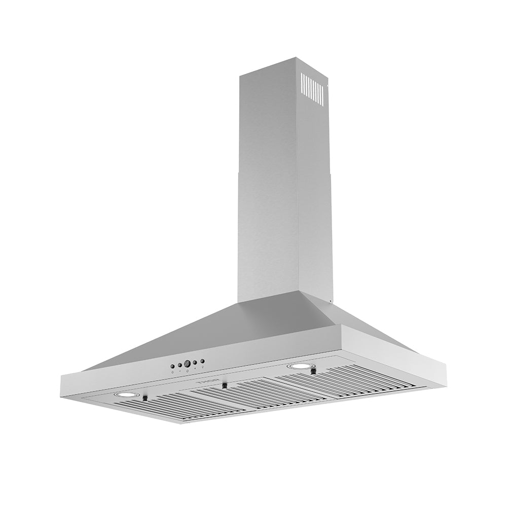 30/36-Inch Wall Mounted Chimney Range Hood with 350CFM