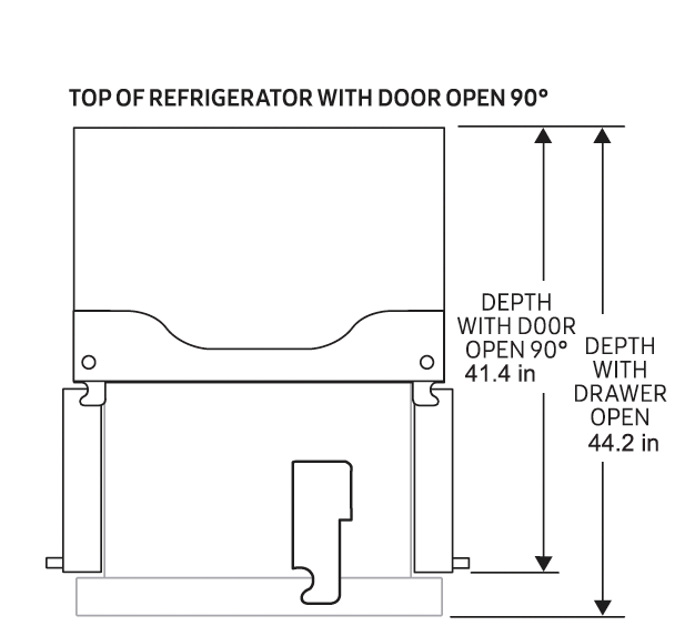 30 Inch 17.5 cu ft French Door Counter Depth Refrigerator with Ice Maker in Black | Gordon Ramsay Series
