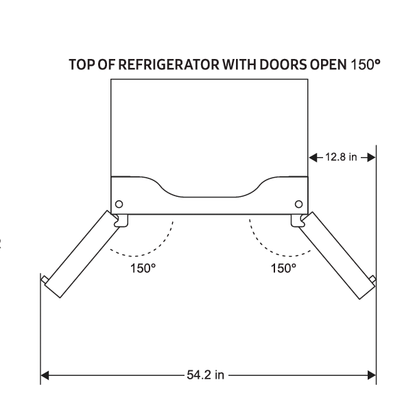 30 Inch 17.5 cu ft French Door Counter Depth Refrigerator with Ice Maker in Black | Gordon Ramsay Series