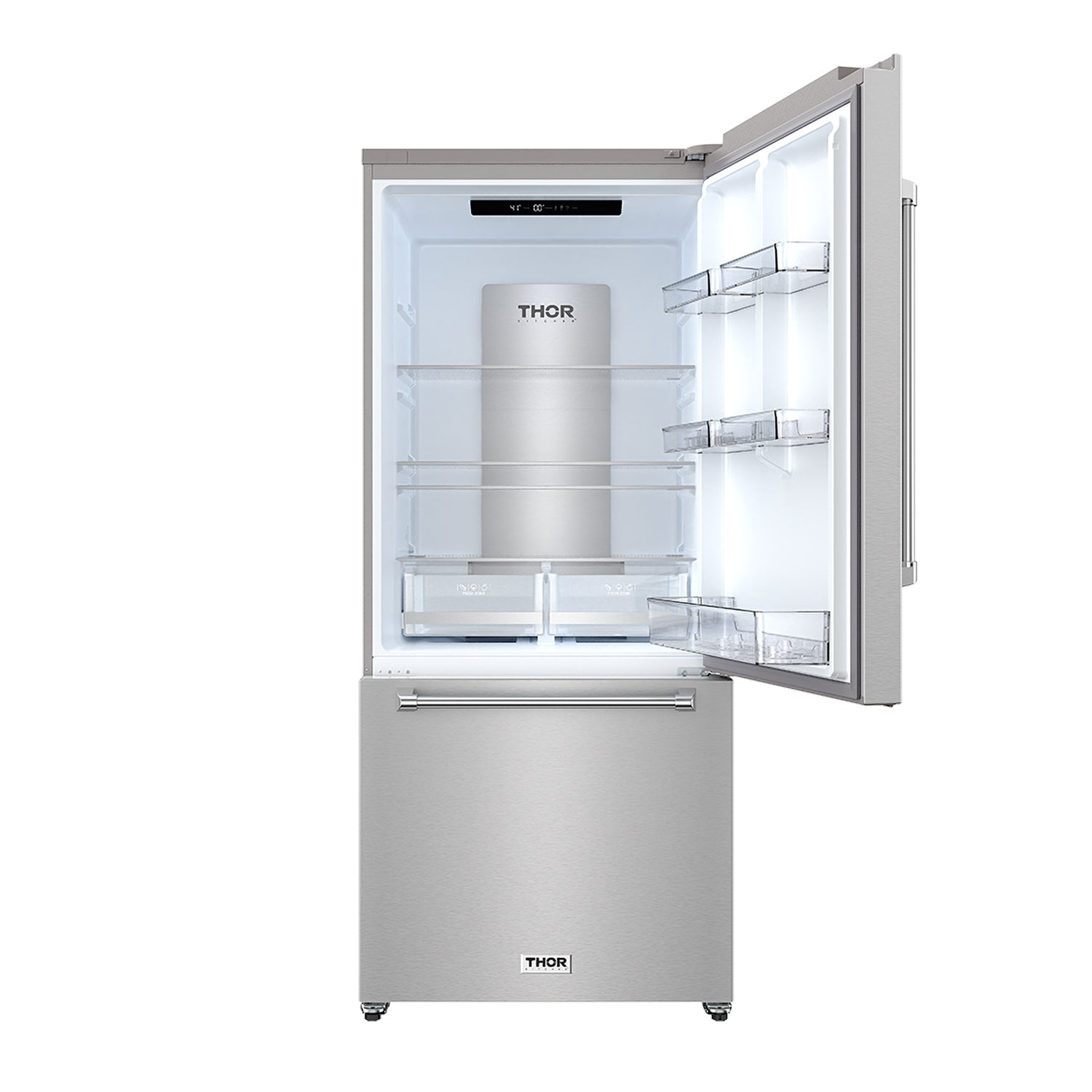 30 Inch Bottom Freezer Refrigerator in Stainless Steel