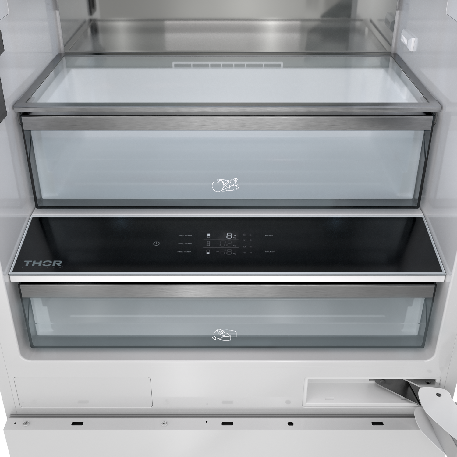30 Inch Built-In Panel-Ready Bottom Mount Refrigerator