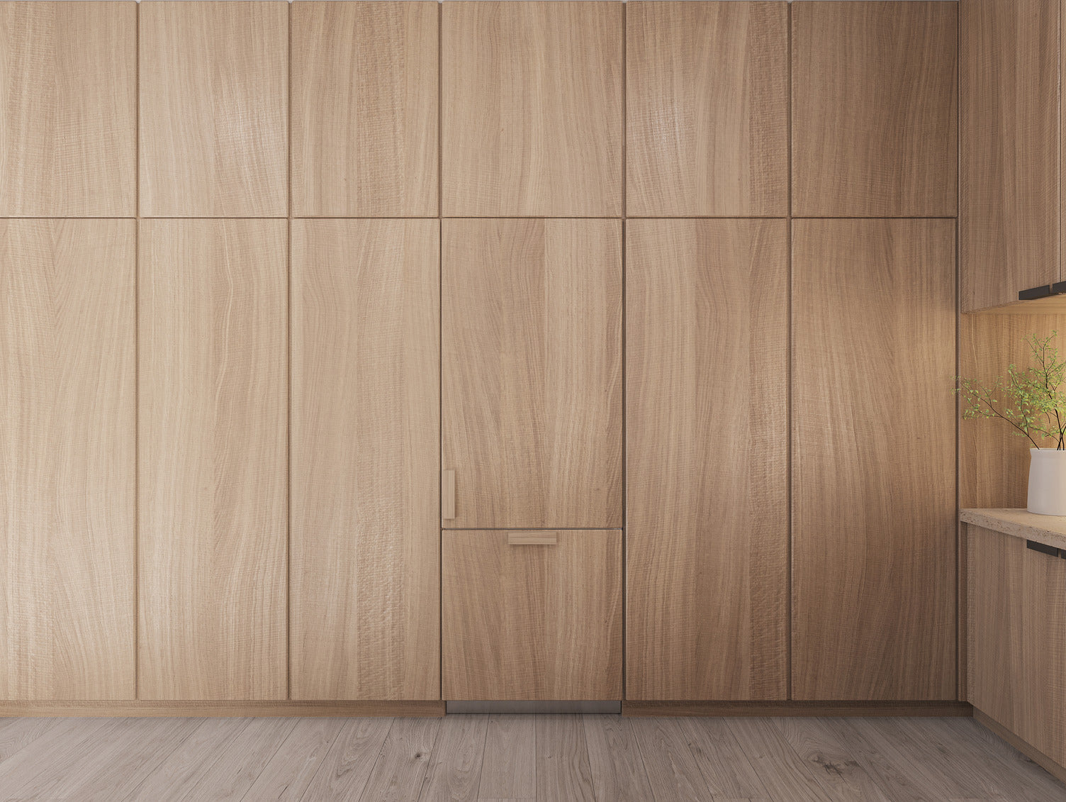30 Inch Built-In Panel-Ready Bottom Mount Refrigerator