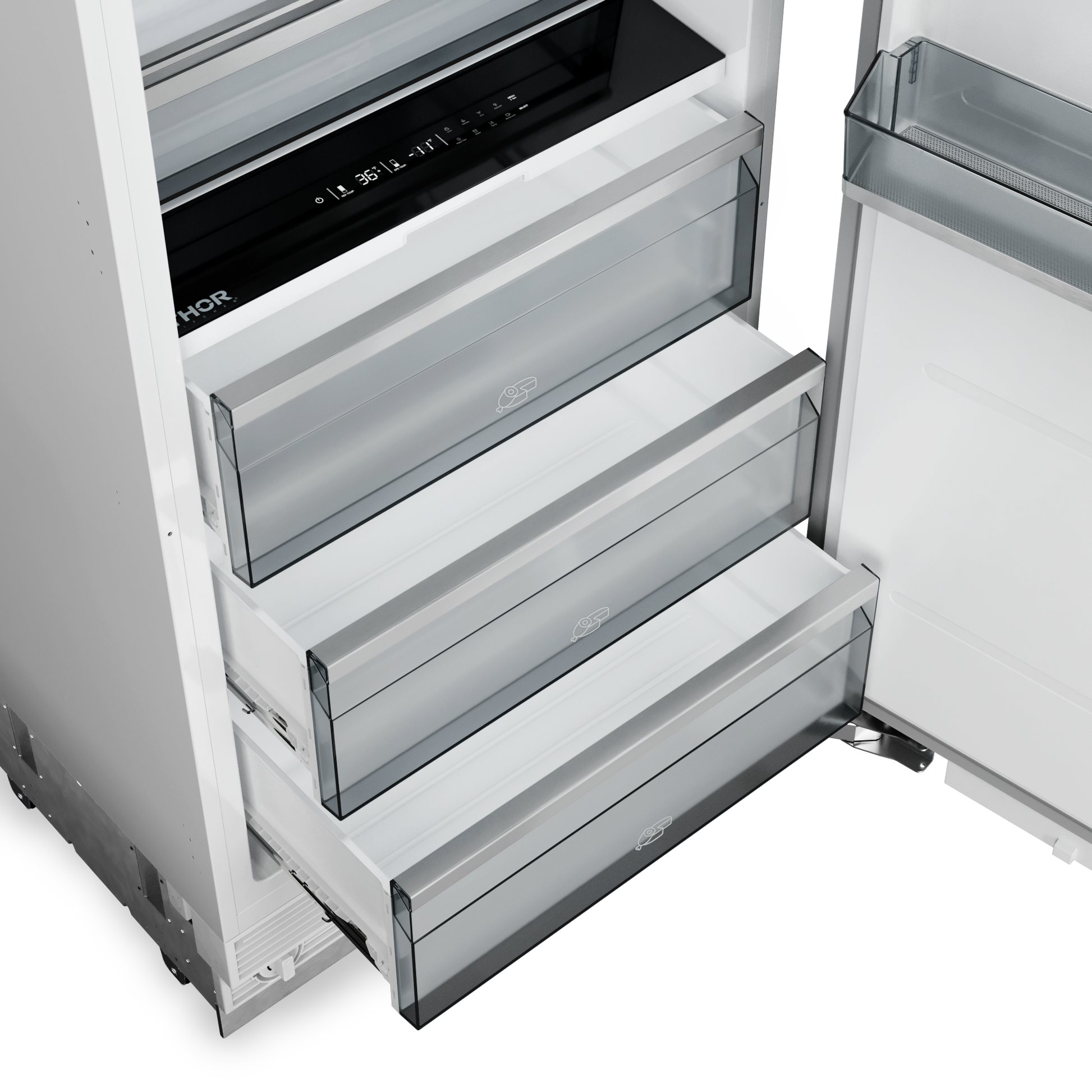 30 Inch Built-in Refrigerator Column, Panel Ready
