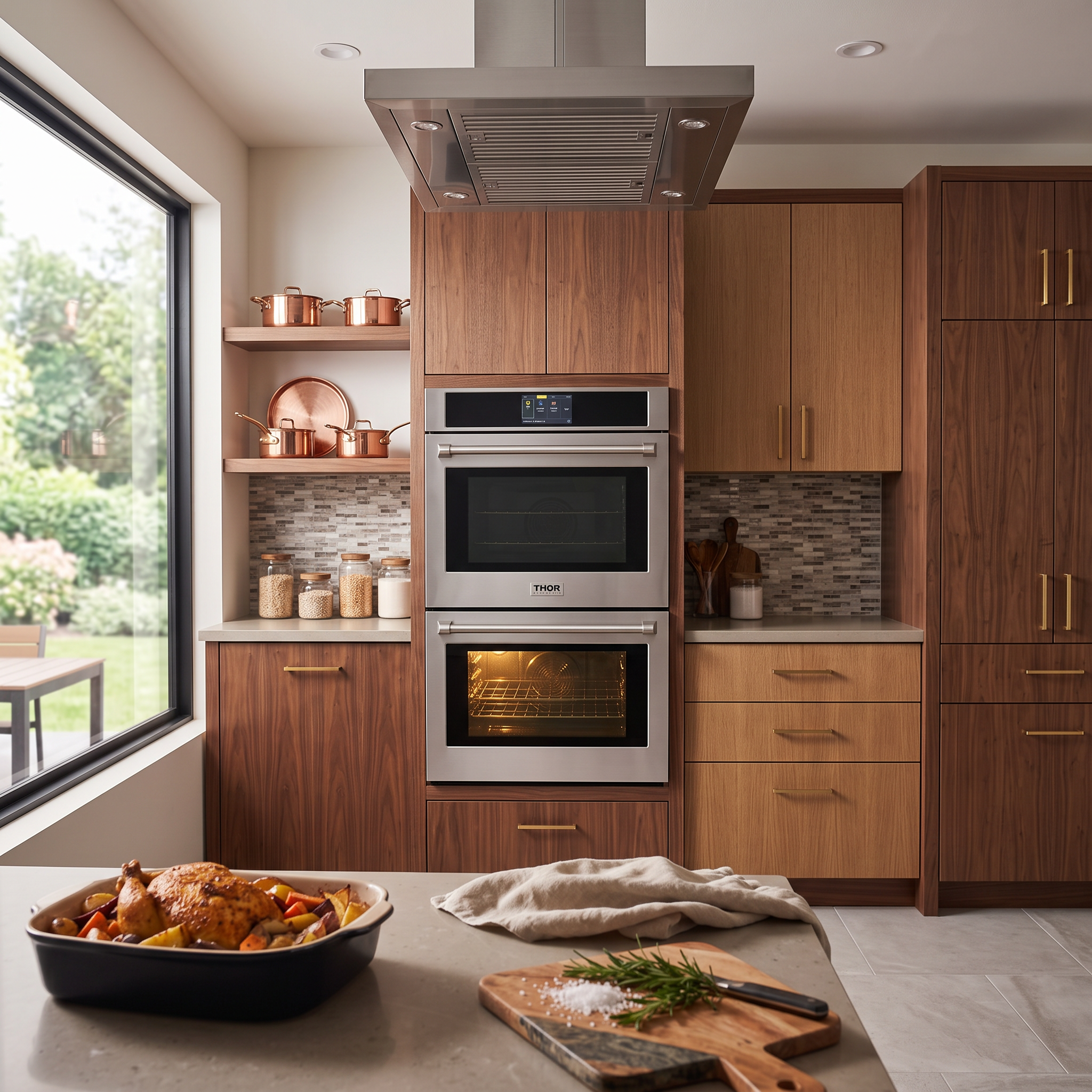 30 Inch Professional Electric Double Wall Oven, Self Clean