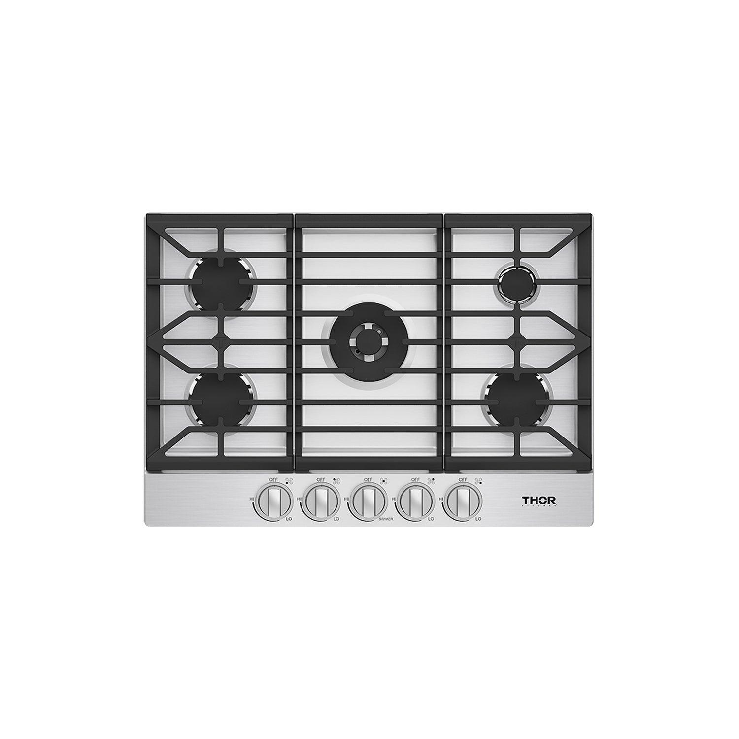 30 Inch Professional Gas Cooktop in Stainless Steel