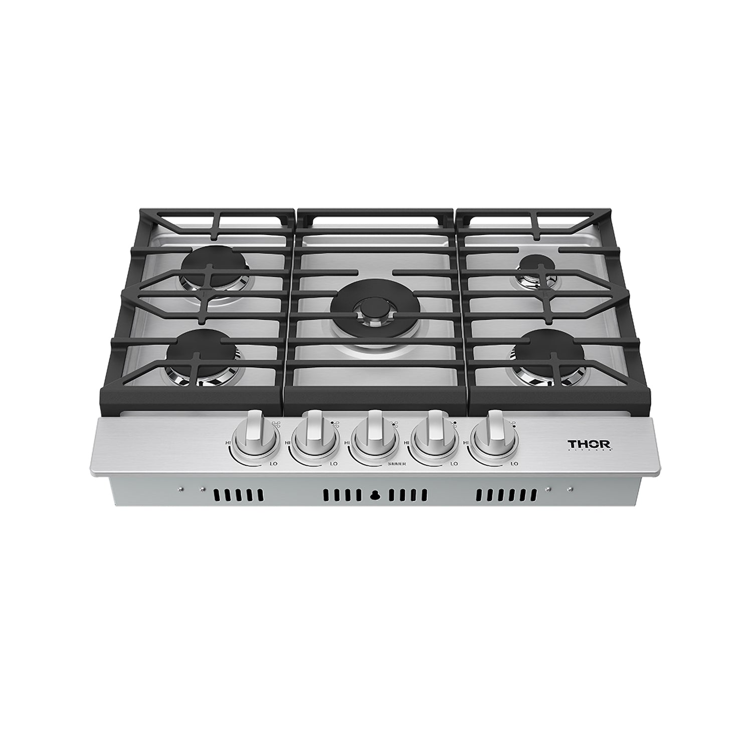 30 Inch Professional Gas Cooktop in Stainless Steel
