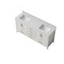 30"/36"/48"/72" Freestanding Bathroom Vanity with White Marble-Pattern Artificial Stone Top