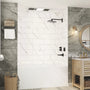 60"x36"/48"x96" Medium Tile Pattern SMC Shower Wall Panel System in 4 Finishes