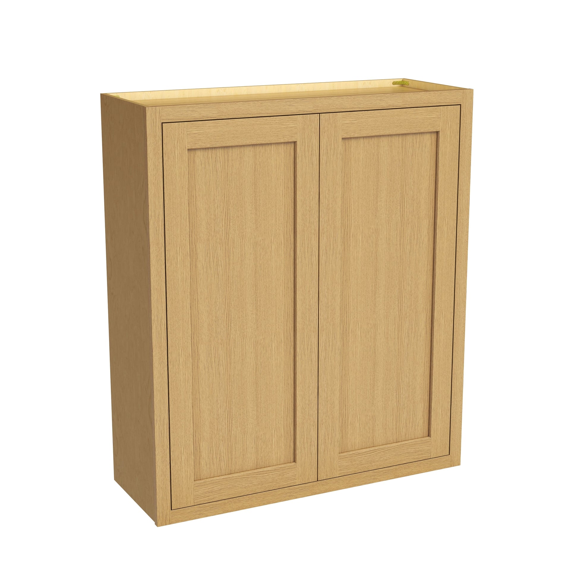 Inset Hazelnut Oak RTA 24-36"W x 30-42"H x 13.5"D 15-Size Double Doors Wall Cabinet