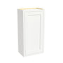 Inset Origami White RTA 9-21"W x 30-42"H x 13.5"D 15-Size Single Door Wall Cabinet