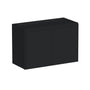 Slim Ebony Black Shaker RTA 24"-36"W x 12"-24"H x 12"D 17-Size Short Wall Cabinet with 2 Doors