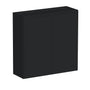 Slim Ebony Black Shaker RTA 24"-36"W x 30"/36"/42"H x 12"D 15-Size Standard Wall Cabinet with 2 Doors