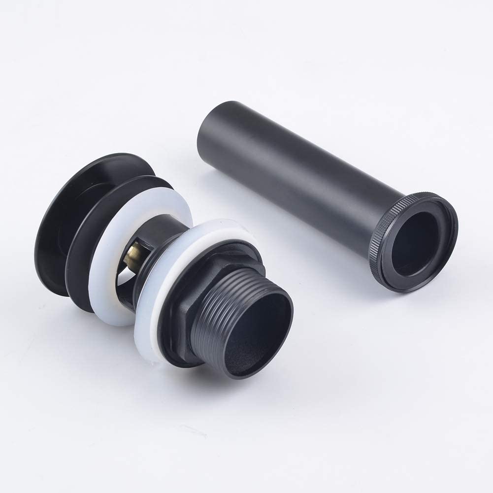 Brass Bathroom Vessel Vanity Sink Pop Up Drain Stopper with Overflow Lavatory Drain Assembly