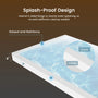 48"/60" x 30"/32"/36" White SMC Rectangular Shower Base with Non-Slip Texture, Left/Right Drain